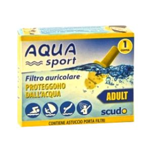 Filtro auricolare per adulto earplug scudo aquasport 2 pezzi