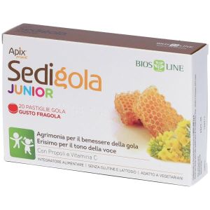 Apix Propoli Sedigola Junior Fragola 20 Pastiglie Biosline