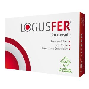 Logusfer Integratore Ferro e Acido Folico 20 Capsule