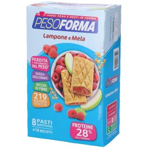 Pesoforma Biscotti Lampone e Mela 16 Biscotti X 33g 8 Pasti Sostitutivi