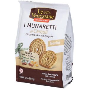 Le Veneziane Munaretti Biscotti Cereali Grano Saraceno Integrale 250g
