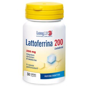 Longlife Lattoferrina 200mg Integratore 30 Capsule
