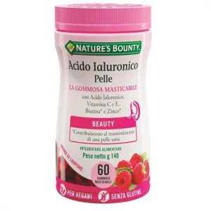 Nature's Bounty Acido Ialuronico Pelle 60 Gommose Masticabili