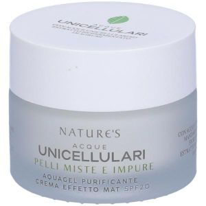 Nature's Acque Unicellulari Acquagel Purificante Crema Effetto Mat Spf20