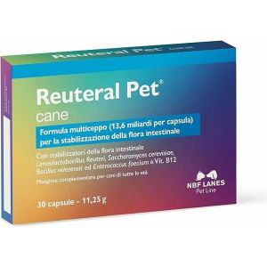 Nbf Lanes Reuteral Pet Cane Probiotici 30 Capsule