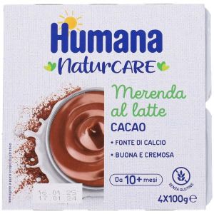 Humana Merenda Cacao 4 Vasetti da 100g