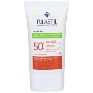 Rilastil Acnestil Crema Sebo Normalizzante Solare Spf 50+ Viso 40ml