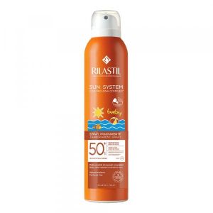 Rilastil Sun System Baby Spray Trasparente Solare Spf 50+ Corpo per Bambini 200ml