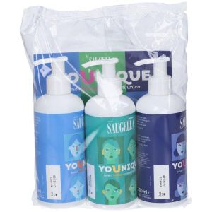 Saugella Younique Bundle 1 Dermoliquido 200ml + 1 Attiva 200ml + 1 Idraserum 200ml