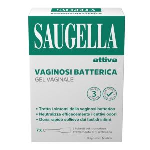 Saugella Attiva Vaginosi Batterica Gel Vaginale 7 Tubetti  Globuli Contenitore MONOdose