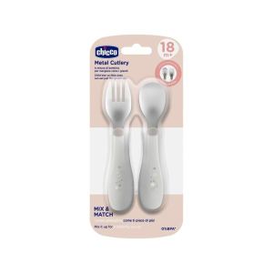 Chicco Posatine Inox 18m+ Grigio