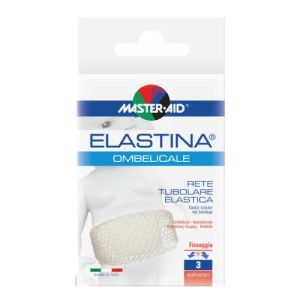Elastina Kit Ombelicale Rete Tubolare Elastica + 3 Garze Sterili Master-aid
