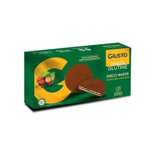 Giusto Senza Glutine Disco Wafer Cioccolato Al Latte 3 X 24g