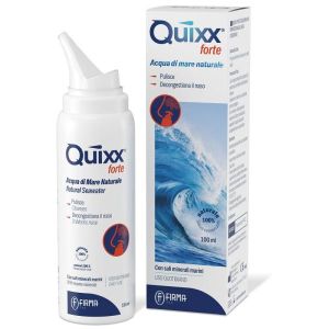 Soluzione Spray per Irrigazioni Nasali Quixx Forte Acqua Marina Ipertonica 100ml