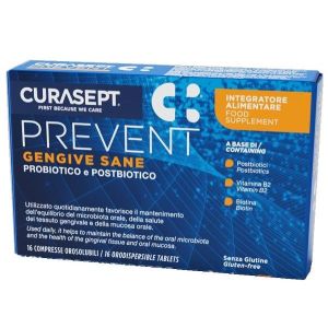 Curasept Prevent Gengive Sane 16 Compresse Orosolubili