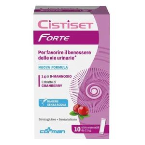 Cistiset Forte 10 Stick Orosolubili 2,5g Senza Glutine Senza Lattosio