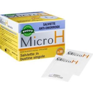 Micro H Salviette Lenitive Emorroidi 20 Salviette