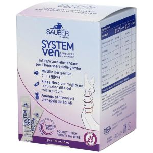 Sauber System Ven Integratore Benessere Delle Gambe 30 Stick