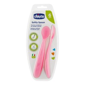 Chicco Cucchiaio Silicone Femminile Bi Pack 6m+