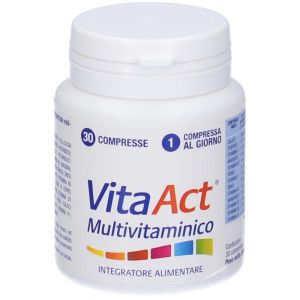Vita Act Multivitaminico Integratore di Vitamine e Minerali 30 Compresse