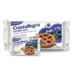 Vidafree Crostallegra Gusto Mirtillo Nero Senza Glutine 180 g