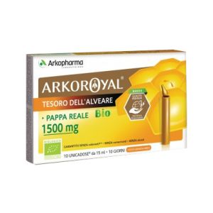 Arkoroyal Pappa Reale Bio 1500 mg Integratore 10 Flaconcini Monodose