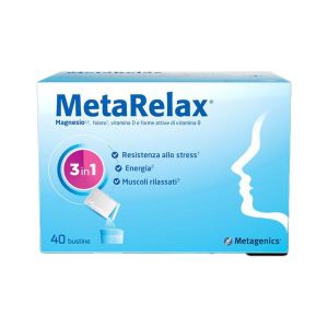 Metarelax Nuova Formula Integratore Alimentare Stress e Tensione Muscolare 40 Bustine