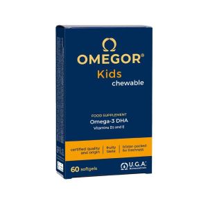 Omegor Kids Integratore di Omega 3 e Vitamine 60 Capsule Masticabili