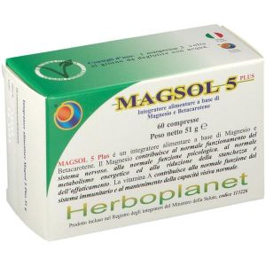 Herboplanet  Magsol 5 Plus Integratore 60 Compresse