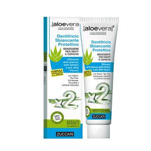 Zuccari aloevera2 dentifricio sbiancante protettivo con stevia 100ml