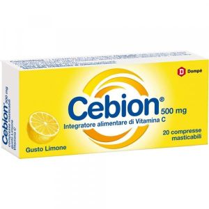 Cebion Limone Integratore di Vitamina C 20 Compresse Masticabili
