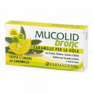 Mucolid Bronc Salvia e Limone 24 Caramelle