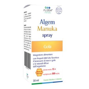 Algem Manuka Spray Integratore Benessere Naso e Gola 30ml
