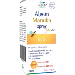 Algem Manuka Spray Junior Integratore Benessere Naso e Gola 30ml