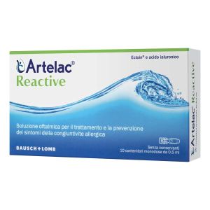 Artelac Reactive Soluzione Oftalmica Congiuntivite Allergica 10  Globuli Contenitore MONOdose