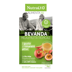 NutraLYO AlimentaPiù Bevanda Proteica Mela E Frutti Tropicali 25 g