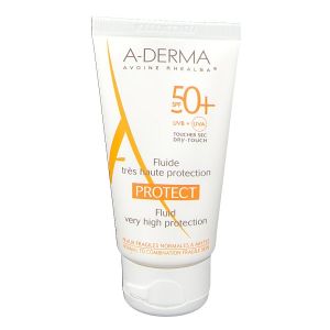A-derma Protect Fluido Solare Protezione Molto Alta Spf50+ 40ml