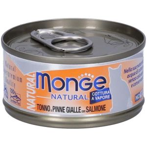 Monge Natural Quality Gatto Monge Natural Tonno Del Pacifico i Salmone 80g