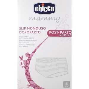Chicco Slip Rete MonoUso Post Parto Taglia Unica 4 Pezzi
