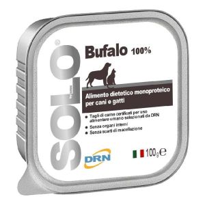 Drn Solo Bufalo Alimento Dietetico Monoproteico Umido per Cani/gatti 100g