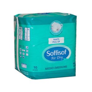 Soffisof Air Dry Pull Up Pants Taglia M Extra 10 Pezzi