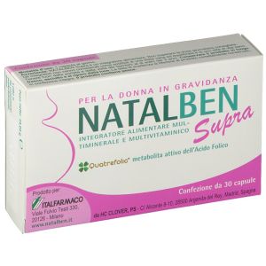 Natalben Supra Integratore Gravidanza 30 Capsule Molli