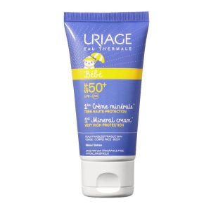 Uriage Bébé Crema Solare Minerale Spf 50+ Protezione Bambini 50ml