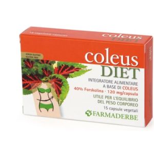Farmaderbe coleus diet integratore peso corporeo 15 capsule