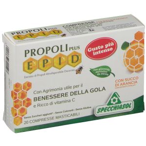 Specchiasol Epid Compresse Arancia Integratore Gola 20 Compresse Masticabili