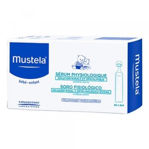 Mustela Soluzione Fisiologica Igiene Nasale e Oculare Fiale Monouso 20 X 5ml
