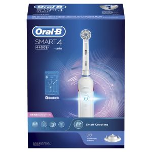 Oral-b smart 4 4400s spazzolino elettrico braun sensi ultrathin bianco