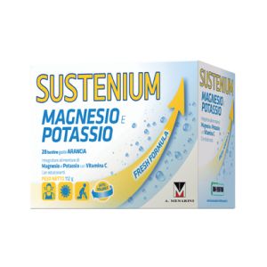 Sustenium Magnesio e Potassio Integratore Sali Minerali 28 Bustine