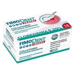 Fimodent Travel Collutorio Clorexidina Spdd 0,20% 14 Flaconcini  10ml Globuli Contenitore MONOdose