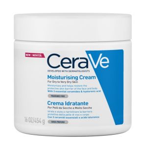 Cerave crema idratante viso e corpo pelle secca a molto secca 454 g